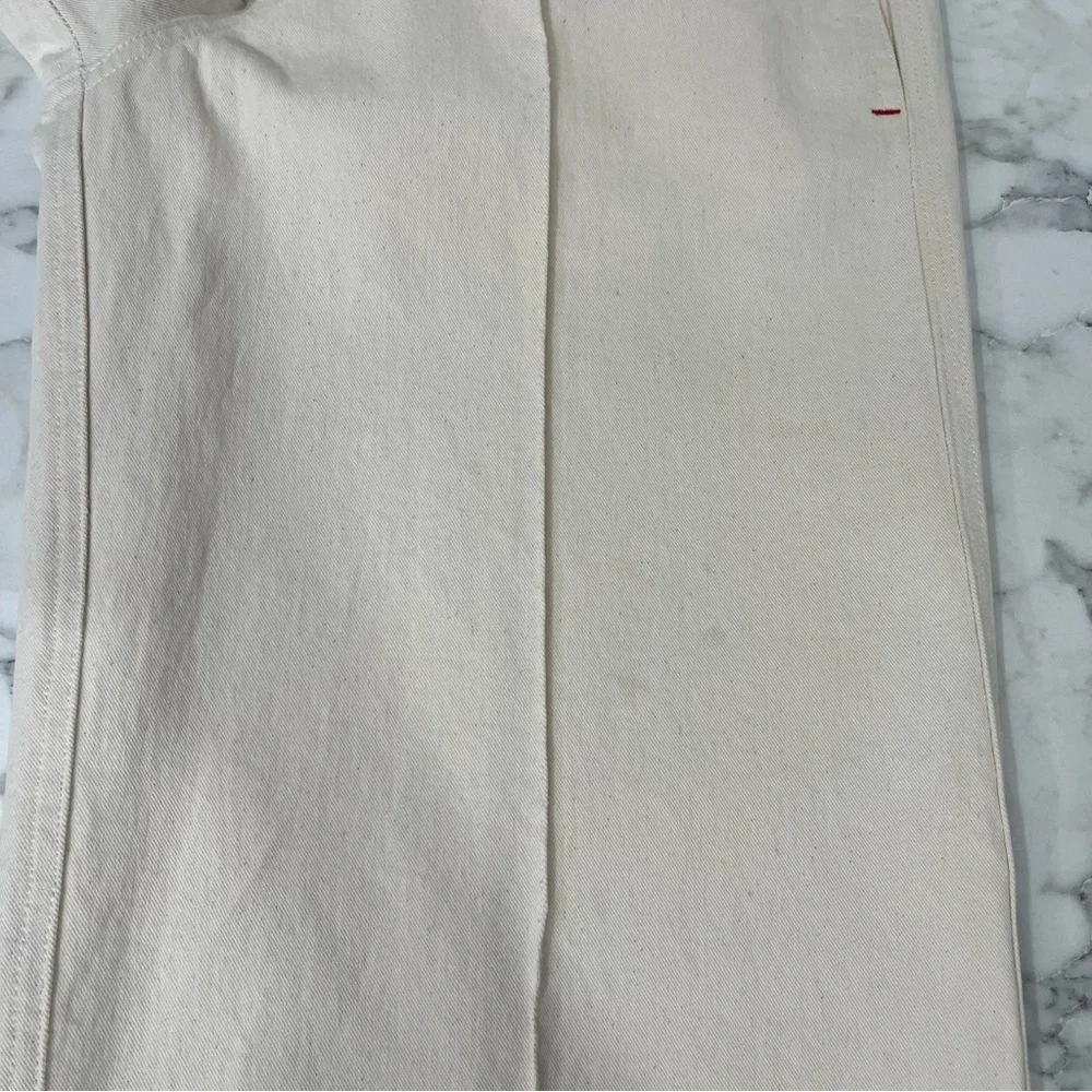 Isabel Marant Pants Creamy White (Ecru) Dilemony Denim Trousers 38 U.S Size 6
